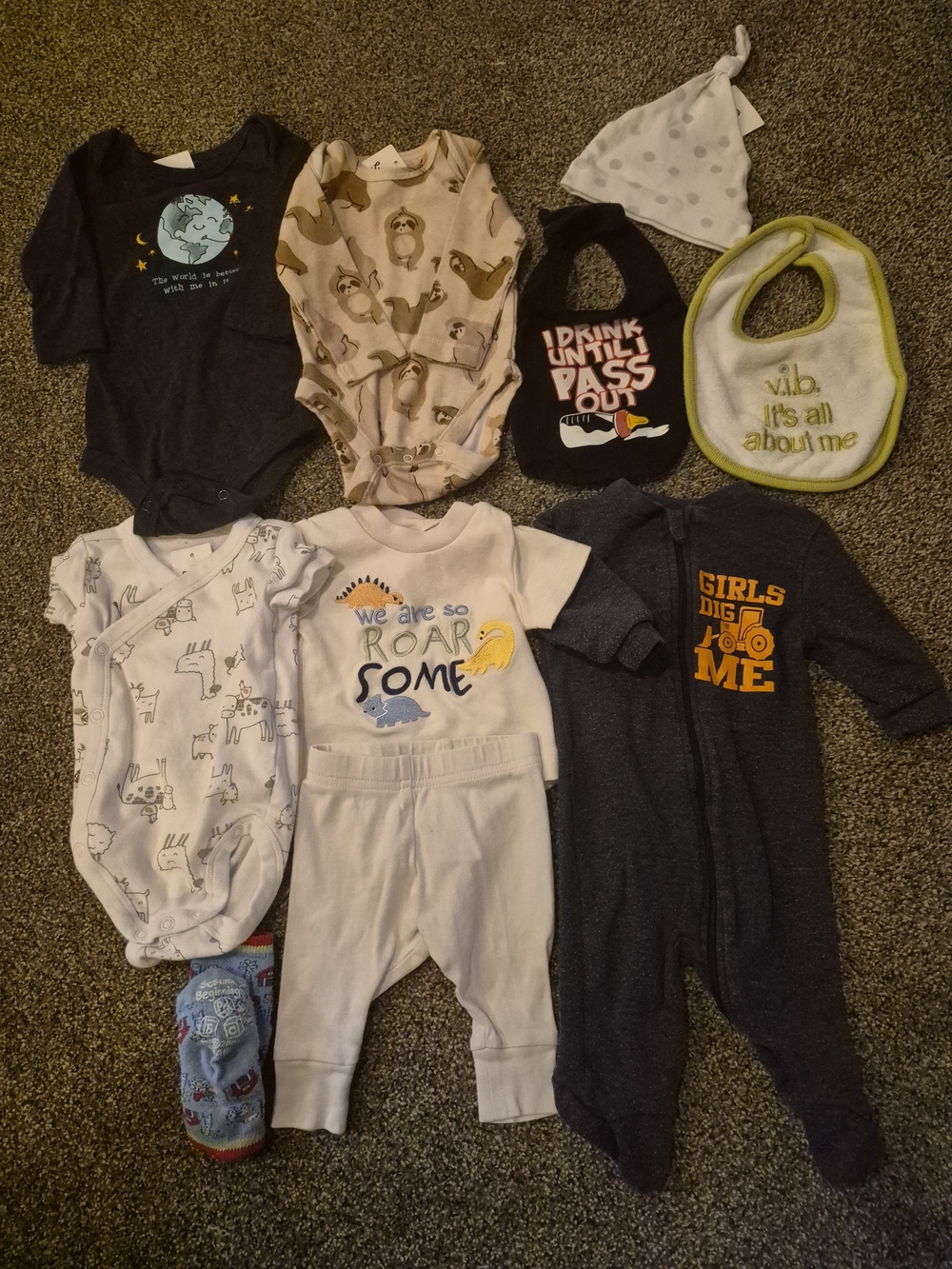 10 Piece Baby Boy Bundle (Size 0-3 Months)  ***50% Off Sale***